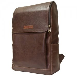 Рюкзак планшет , фактура зернистая, коричневый Carlo Gattini