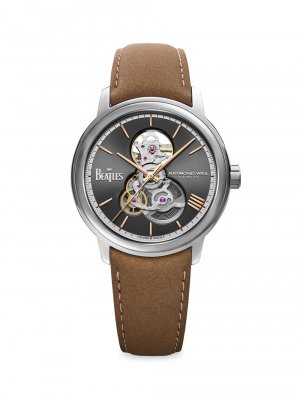 Часы со скелетом Maestro & Beatles ограниченной серии , коричневый Raymond Weil