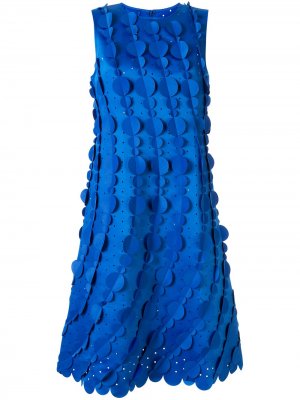 Декорированное платье миди Paskal. Цвет: синий