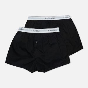 Комплект мужских трусов 2-Pack Boxer Slim Calvin Klein Underwear. Цвет: чёрный
