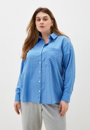 Рубашка Trendyol. Цвет: синий