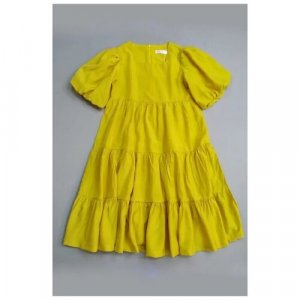 Платье Colabear, размер 130, желтый COLABEAR. Цвет: желтый