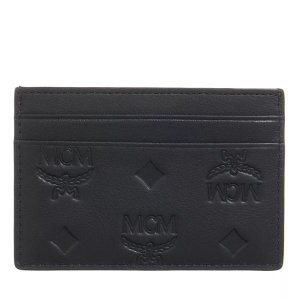 Кошелек aren ebmn lthr card case mini Mcm, черный MCM