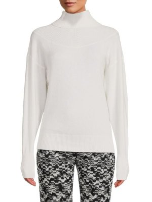 Кашемировый Cвитер с высоким воротником, marshmallow Missoni