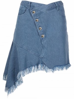 MarquesAlmeida джинсовая юбка с асимметричным подолом Marques'Almeida. Цвет: синий
