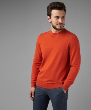 Пуловер трикотажный KWL-0678-1 ORANGE HENDERSON. Цвет: оранжевый