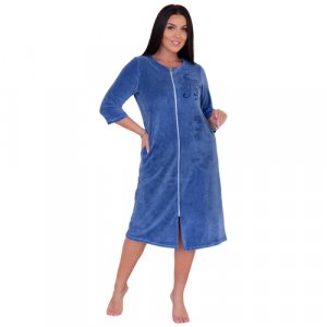 Халат , размер 54, синий Lika Dress. Цвет: синий/индиго
