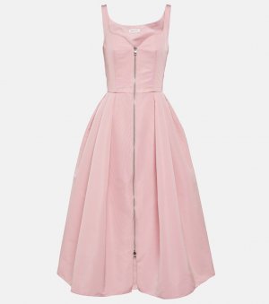 Платье миди polyfaille Alexander Mcqueen, розовый McQueen