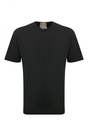 Хлопковая футболка Ten C. Цвет: чёрный