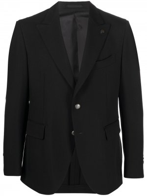 Однобортный пиджак Gabriele Pasini. Цвет: черный