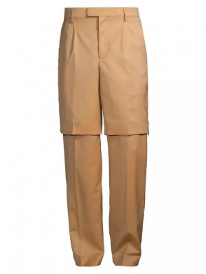 Индивидуальные шерстяные брюки Vtmnts, цвет salted caramel VTMNTS