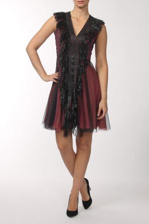 Платье Marios Schwab. Цвет: бордовый, черный