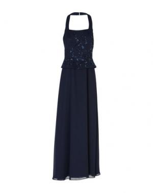 Длинное платье BELLA. Цвет: темно-синий