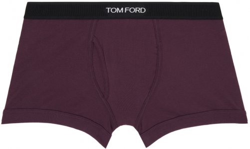 Пурпурные боксеры классического кроя Tom Ford