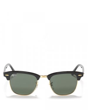 Классические солнцезащитные очки Clubmaster, 51 мм , цвет Black Ray-Ban
