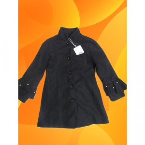 Пальто , размер 7-8 лет, черный PIAZZA ITALIA. Цвет: черный