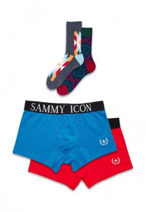 Комплект трусов и носков Sammy Icon. Цвет: разноцветный