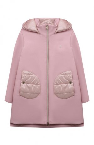 Шерстяное пальто Herno. Цвет: розовый