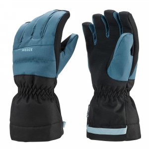 Теплые и водонепроницаемые лыжные перчатки Decathlon 500 Джинсовый , синий Wedze