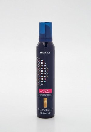 Тонирующее средство для волос Indola COLOR STYLE MOUSSE с эффектом стайлинга, Средний русый, 200 мл. Цвет: бежевый