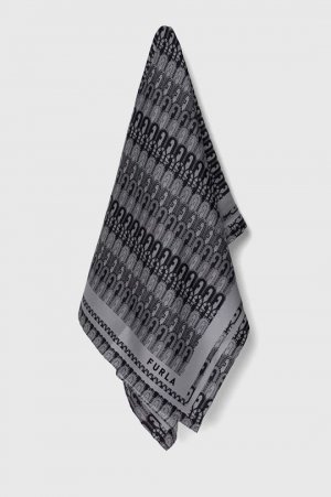 Шелковый шарф , серый Furla
