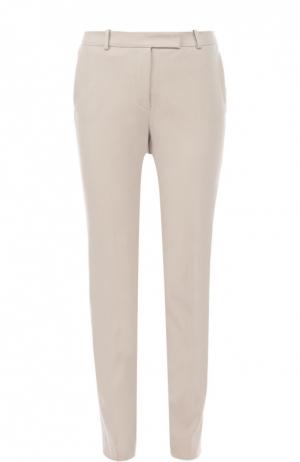 Хлопковые брюки прямого кроя с карманами Loro Piana. Цвет: светло-серый