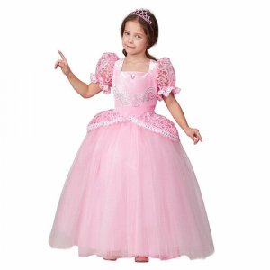 Карнавальный костюм Принцесса Золушка в розовом платье, рост 110 см 23-68-110-56 Батик. Цвет: розовый