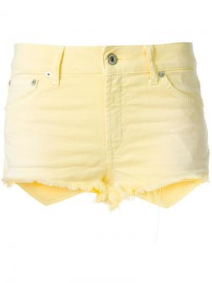 Джинсовые шорты Dondup. Цвет: желтый