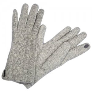 Вязаные перчатки HUPPA ETTA, светло-серый 90028, размер 8. Цвет: серый