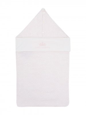 Спальный мешок с принтом логотипа Dolce & Gabbana Kids. Цвет: белый