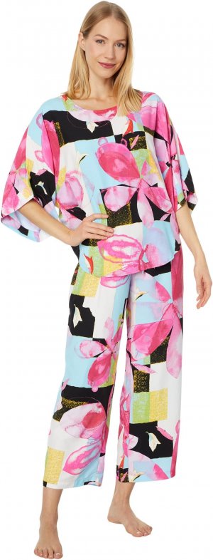 Асами Пуловер Пижама , цвет Pink Multi Natori
