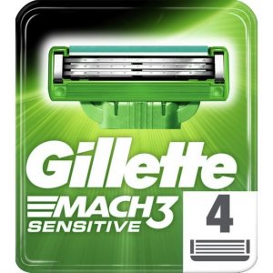 Сменные лезвия для бритвы Mach3 Sensitive из 4 предметов Gillette