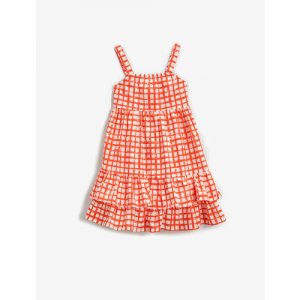 Платье , размер 9-10 лет, оранжевый KOTON. Цвет: оранжевый