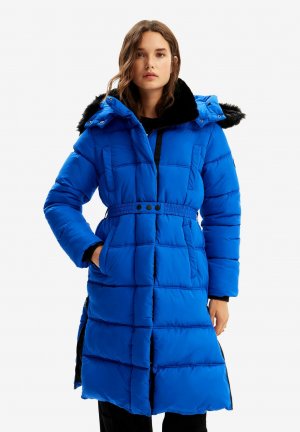 Зимнее пальто Quilted Belted , синий Desigual
