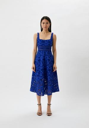 Платье ML Monique Lhuillier. Цвет: синий