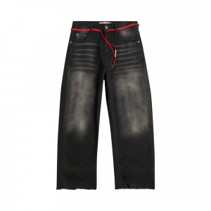 Джинсовые брюки с завязками, цвет Черный Marni