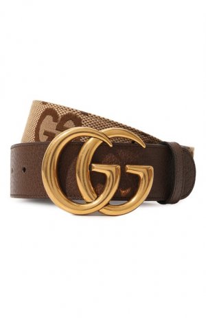 Ремень GG Marmont Gucci. Цвет: коричневый