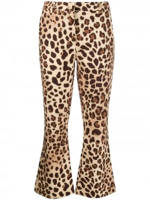 Укороченные брюки с леопардовым принтом be blumarine