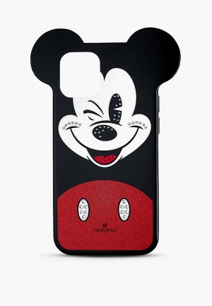 Чехол для iPhone Swarovski® 12 mini Mickey. Цвет: черный