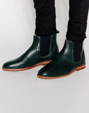 Кожаные ботинки челси LHorloger Bobbies. Цвет: зеленый