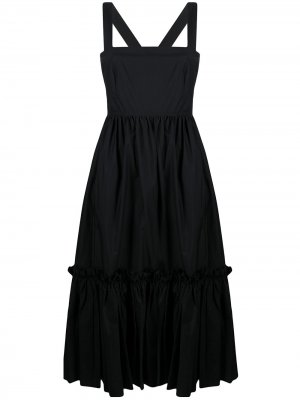 Платье с оборками Cara. Цвет: черный