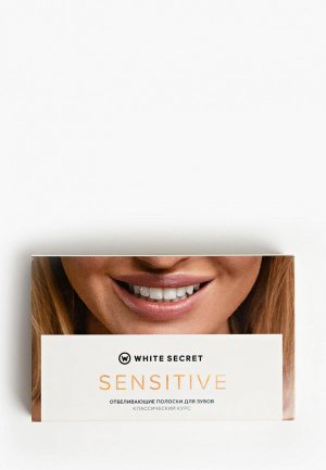 Полоски для зубов отбеливающие White Secret Sensitive. Цвет: белый