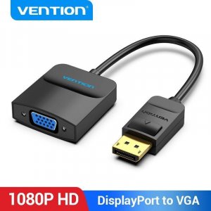 Адаптер Displayport-VGA 1080P Display Port Male-VGA Female Аудиоконвертер Vention