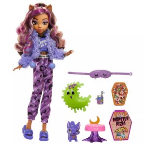 Monster High: Клодин Вульф, кукла и набор для ночевки в стиле Creeover Party Mattel