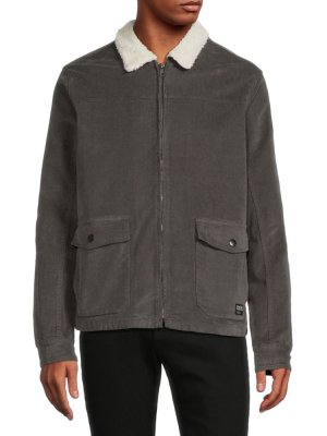Куртка Collins с отделкой из искусственного шералинга , темно-серый Ezekiel