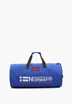 Сумка спортивная Geographical Norway. Цвет: синий
