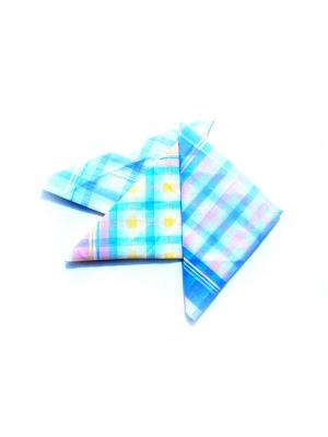 Комплект платков 3 предмета Delux La Pastel. Цвет: розовый, голубой, салатовый