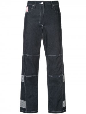 Укороченные джинсы Welder широкого кроя Lærke Andersen. Цвет: синий