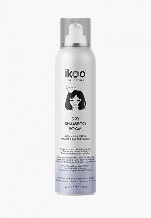 Сухой шампунь ikoo infusions Dry Shampoo Foam Volume & Refresh Объем и свежесть. 150 мл. Цвет: прозрачный