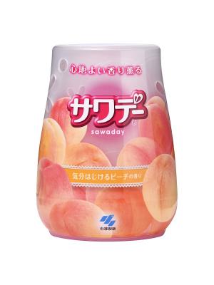 Освежитель воздуха для туалета Sawaday аромат персика в шампанском, 140 г KOBAYASHI. Цвет: прозрачный